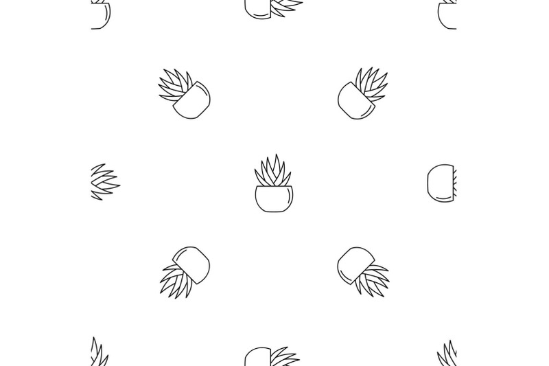 round-pot-aloe-pattern-seamless-vector