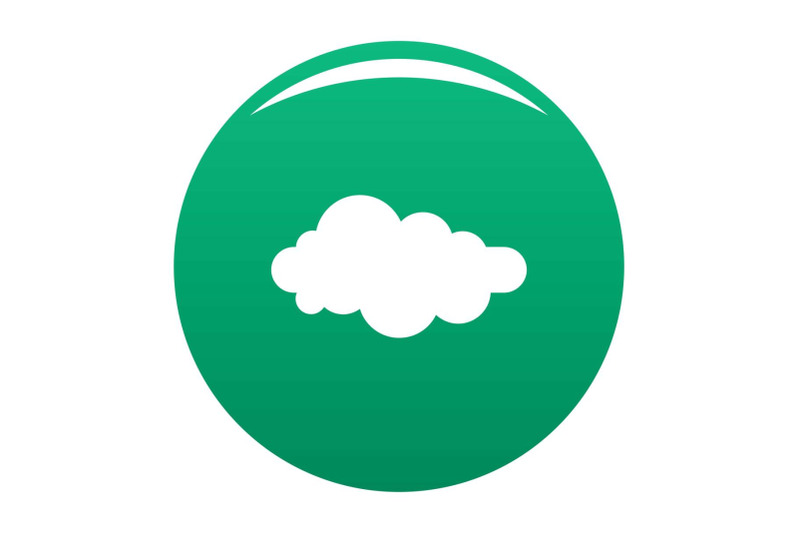 formed-cloud-icon-vector-green