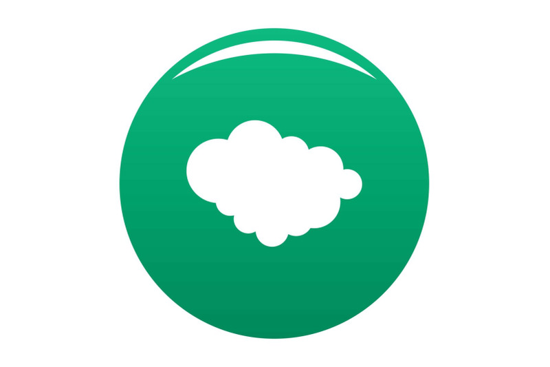 cloud-of-precipitation-icon-vector-green