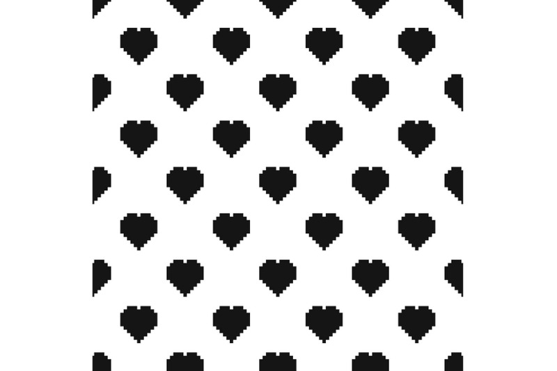 pixel-heart-pattern-seamless-vector