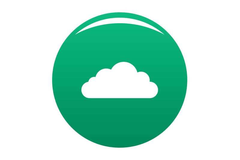 bottom-cloud-icon-vector-green