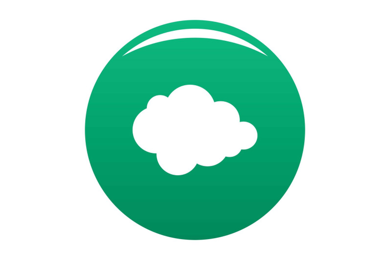 polar-cloud-icon-vector-green