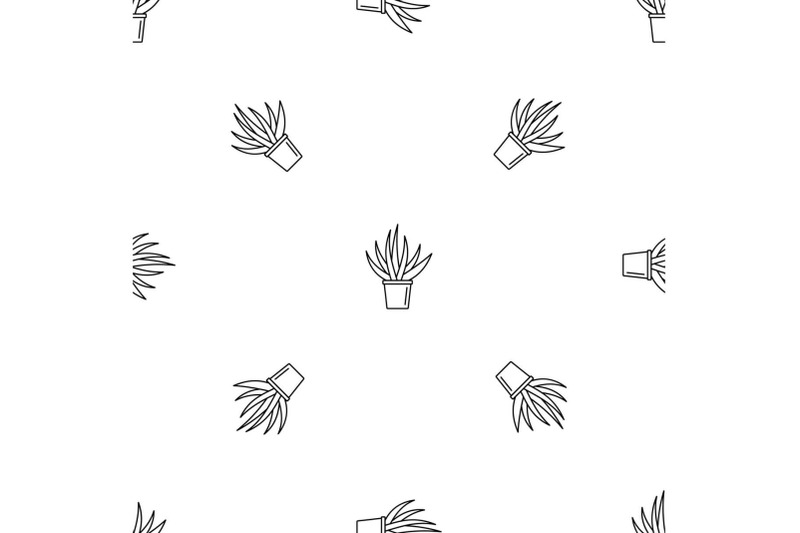 aloe-housepot-pattern-seamless-vector