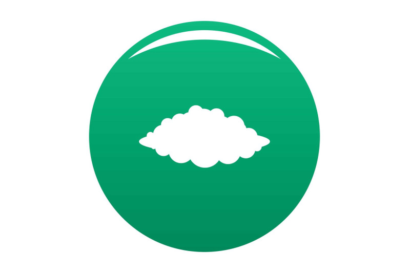 storm-icon-vector-green