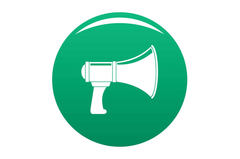 noise-of-megaphone-icon-vector-green