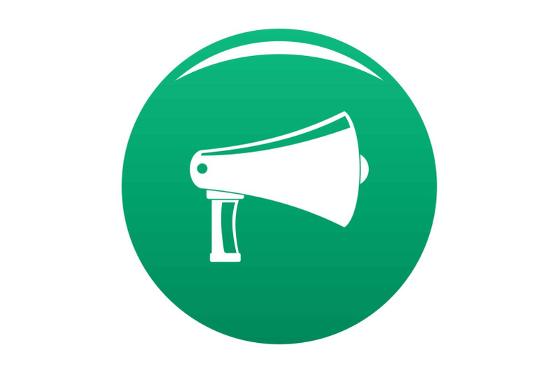 vintage-megaphone-icon-vector-green