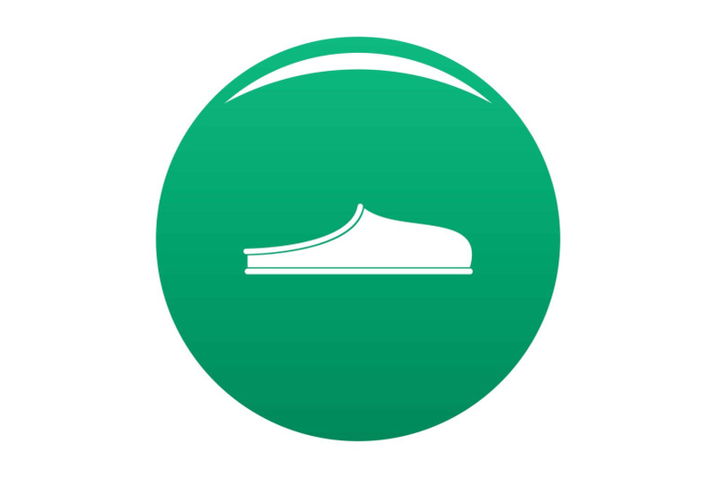 slippers-icon-vector-green