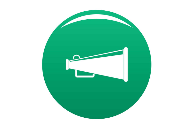 bullhorn-icon-vector-green