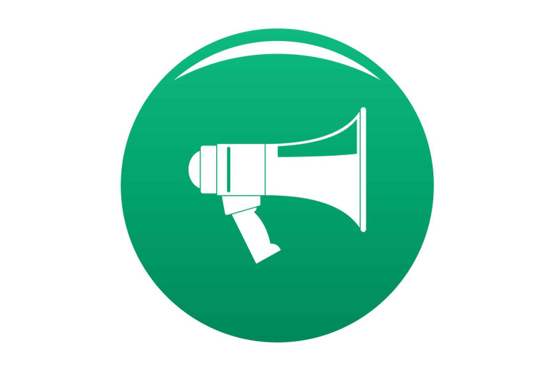 megaphone-icon-vector-green