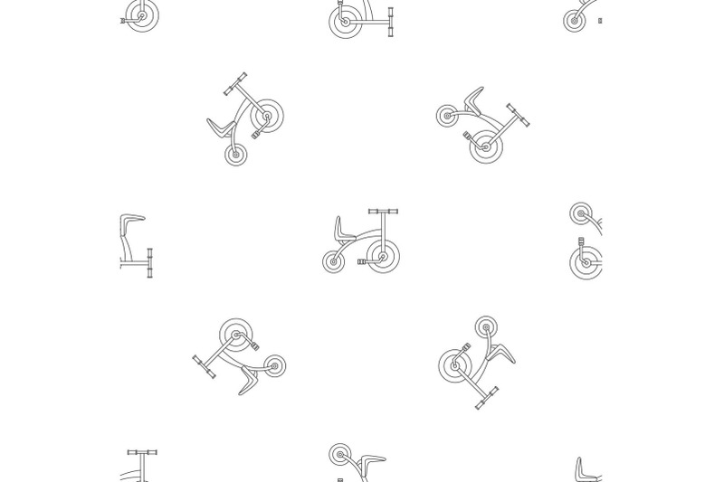 tricycle-pattern-seamless-vector