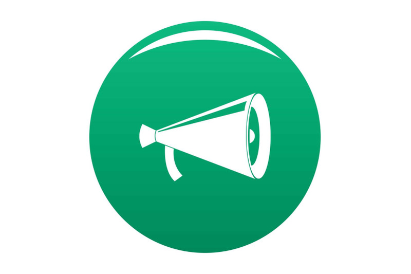 megaphone-with-handle-icon-vector-green