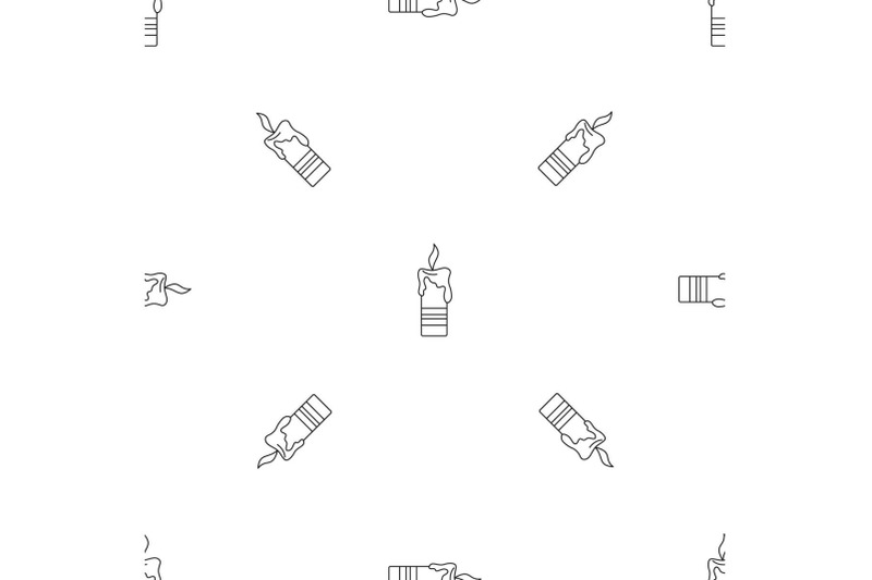 burning-candle-pattern-seamless-vector