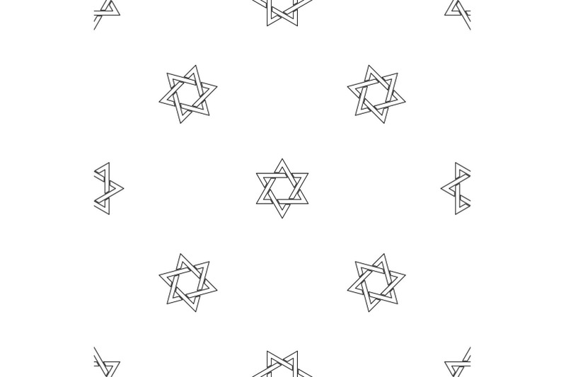 david-star-pattern-seamless-vector