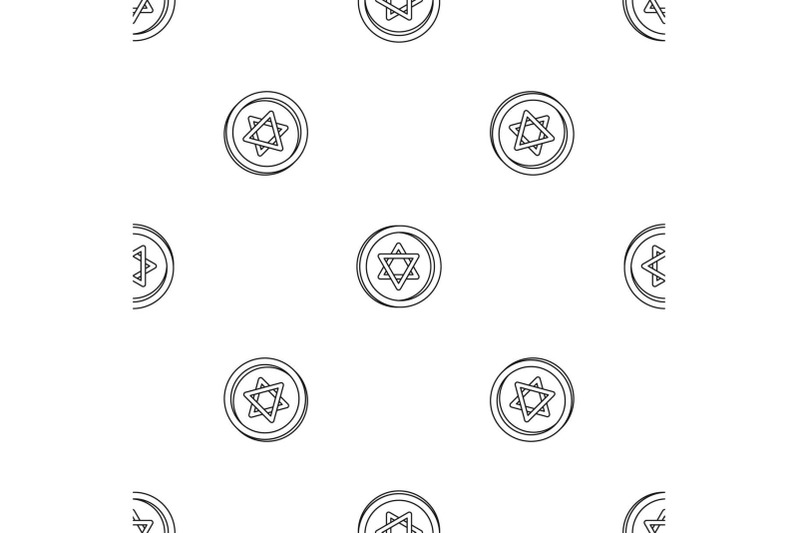 jewish-coin-pattern-seamless-vector