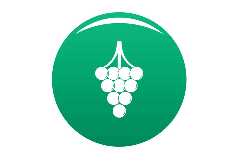 unripe-grape-icon-vector-green