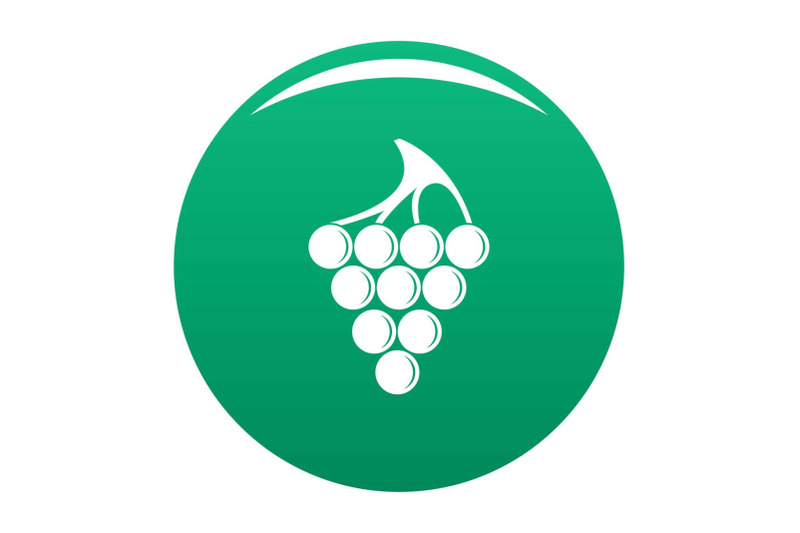green-grape-icon-vector-green