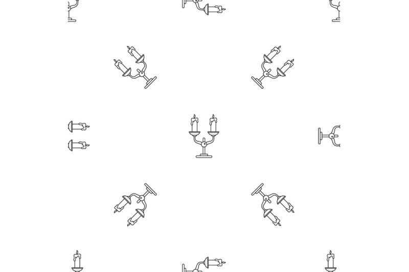 candles-stand-pattern-seamless-vector