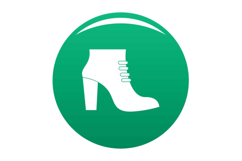 woman-shoes-icon-vector-green