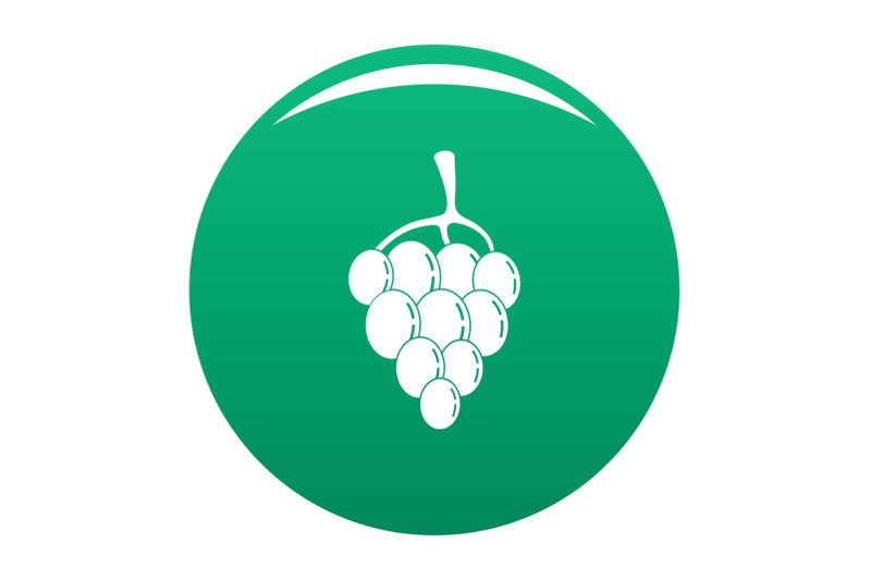 berry-grape-icon-vector-green