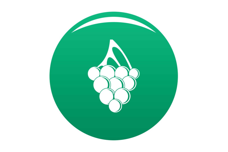 sultana-grape-icon-vector-green