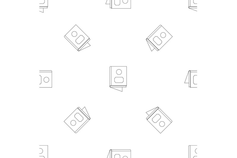 one-book-pattern-seamless-vector