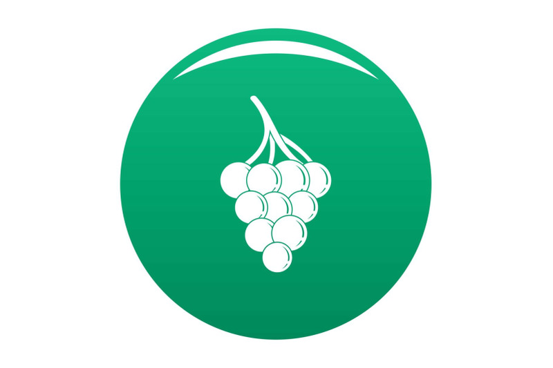 small-grape-icon-vector-green