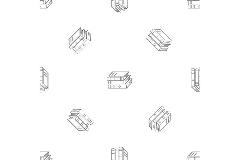 heap-of-book-pattern-seamless-vector