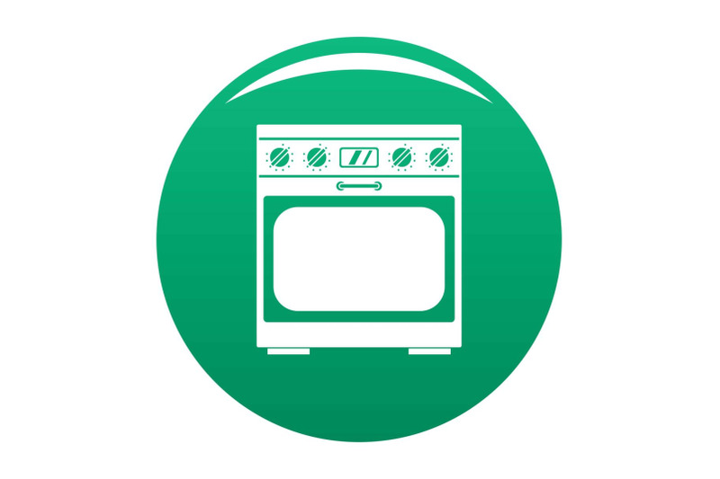 domestic-gas-oven-icon-vector-green