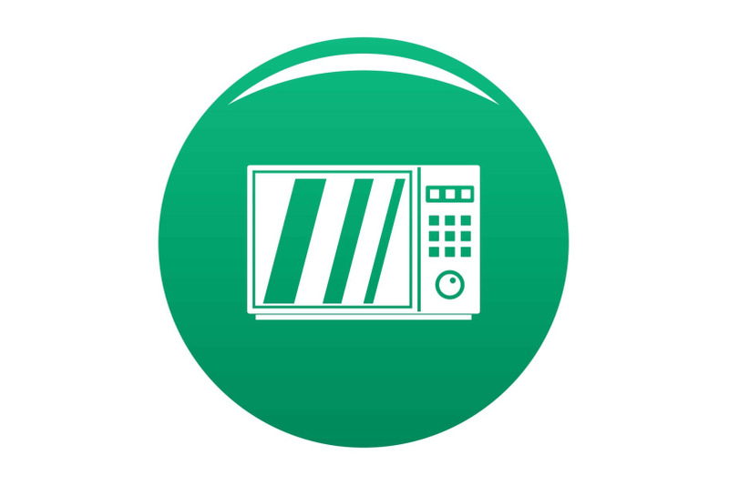 electrical-microwave-oven-icon-vector-green