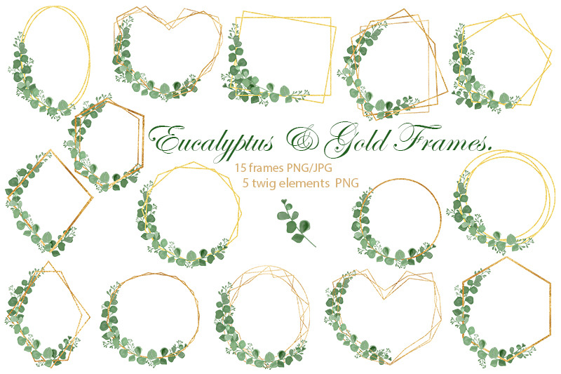 eucalyptus-frame-wedding-gold-frames-png-jpg