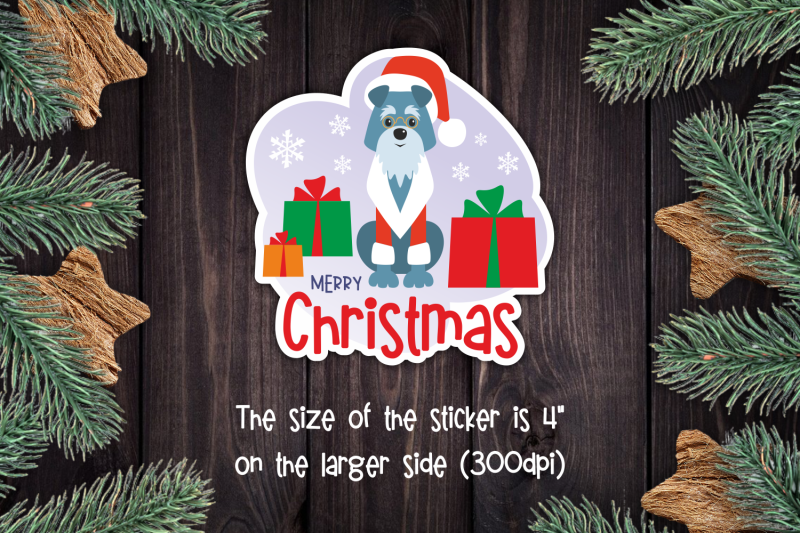 christmas-dog-stickers-png