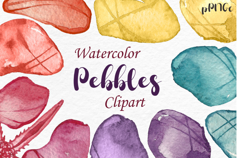 watercolor-pebbles-clipart-illustration-watercolor-stones