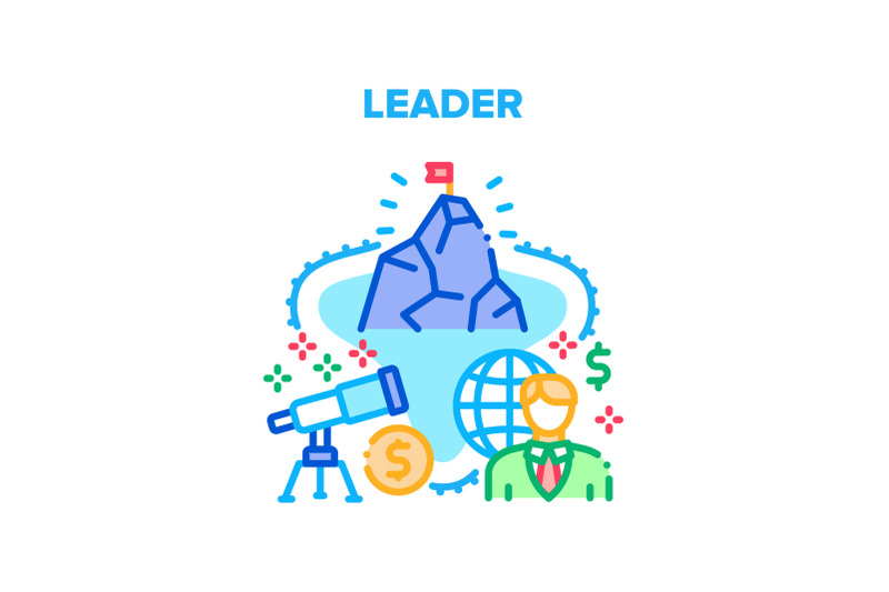 leader-finance-vector-concept-color-illustration