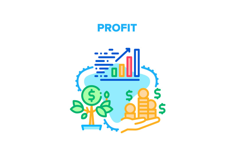 profit-growing-vector-concept-color-illustration