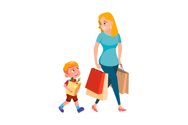 boy-child-help-woman-carrying-shopping-bag-vector