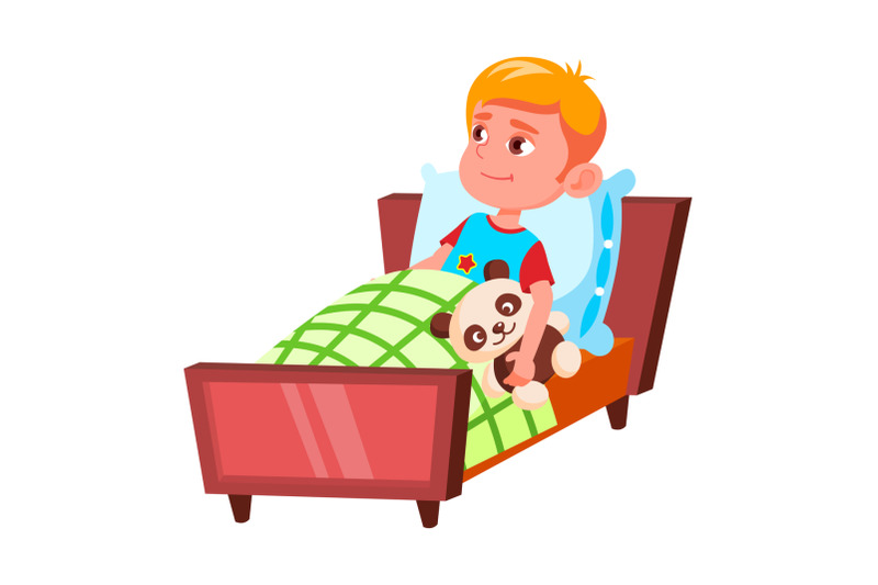 boy-child-preparing-for-sleep-in-bedroom-vector