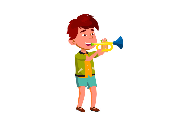 boy-artist-playing-on-trumpet-in-orchestra-vector