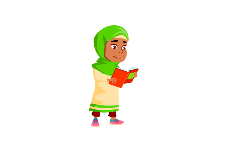 girl-walking-and-reading-educational-book-vector