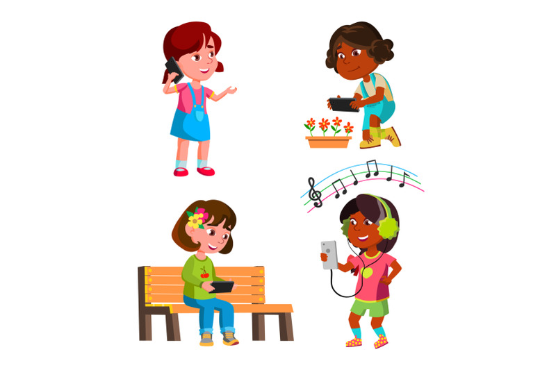 girls-kids-using-smartphone-gadget-set-vector