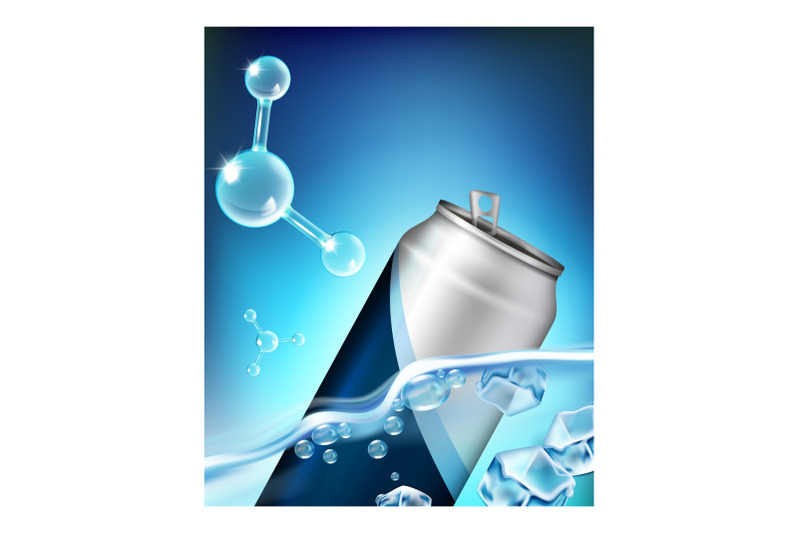 isotonic-mineral-water-promotional-banner-vector