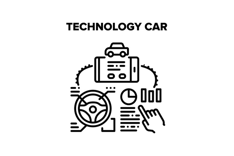 technology-car-vector-black-illustration