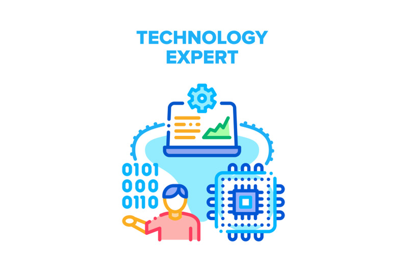 technology-expert-support-vector-concept-color