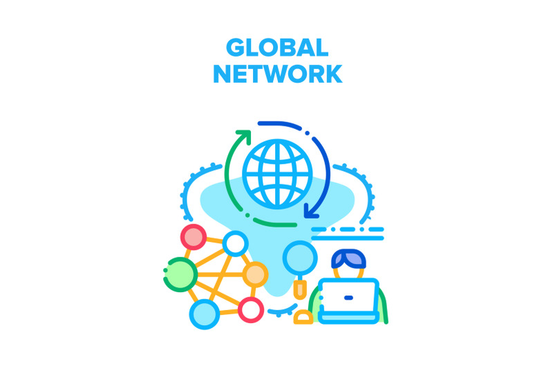 global-network-vector-concept-color-illustration