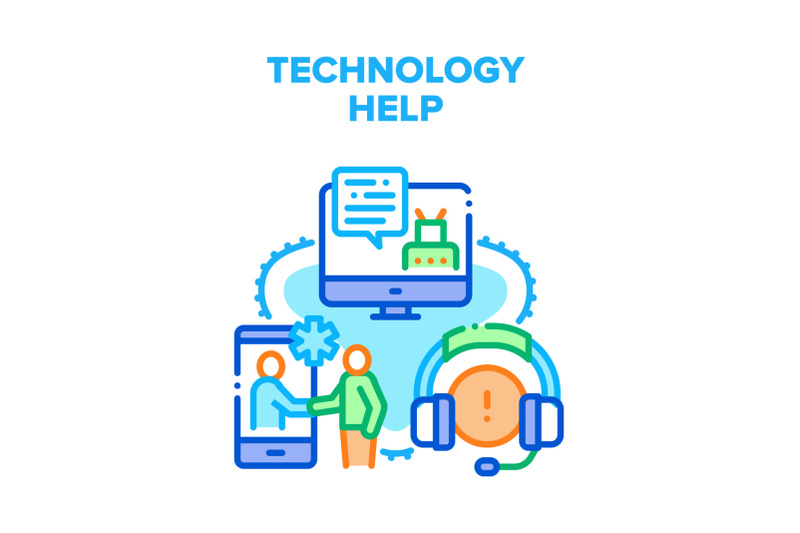 technology-help-vector-concept-color-illustration