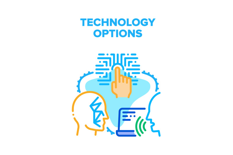 technology-device-options-vector-concept-color