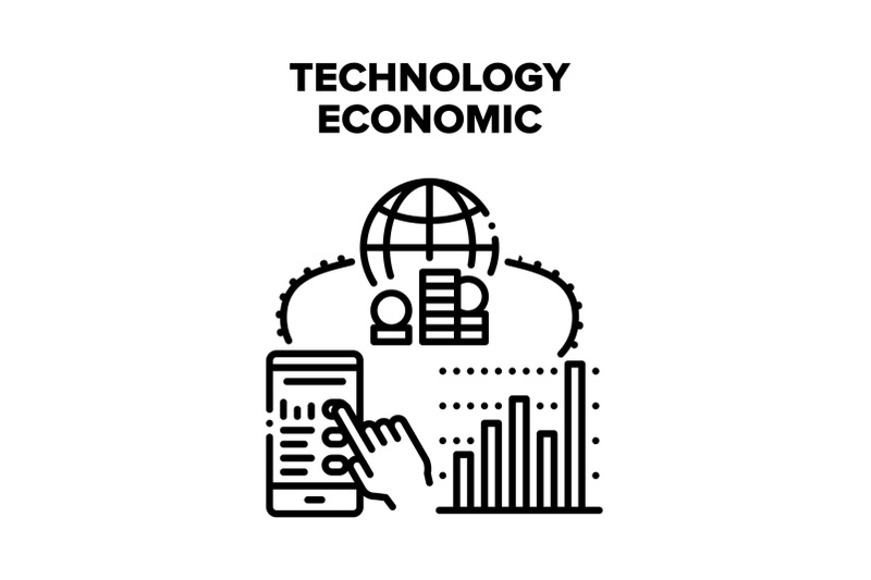 technology-economic-finance-vector-concept