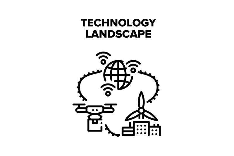 technology-modern-landscape-vector-concept