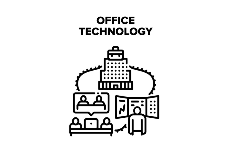 office-digital-technology-vector-concept