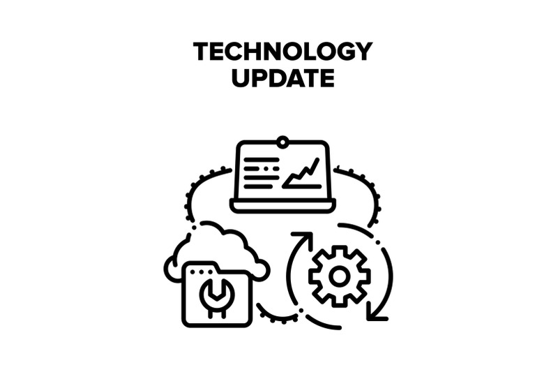 technology-system-update-vector-concept