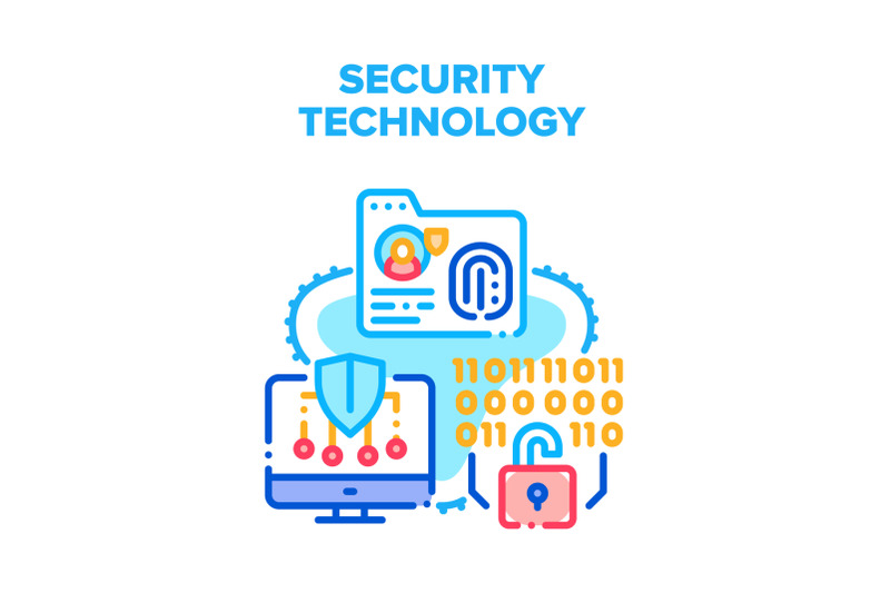 security-digital-technology-vector-concept-color